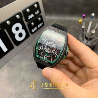 Đồng Hồ Nam Franck Muller Vanguard Carbon Skeleton Super Luminous dong ho franck muller gia re 2