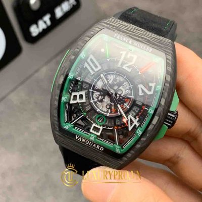 Đồng Hồ Nam Franck Muller Vanguard Carbon Skeleton Super Luminous dong ho franck muller gia re 3