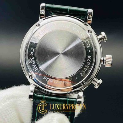 Đồng Hồ Nam IWC Portofino Chronograph IW391405 Green dong ho iwc nam day da 7