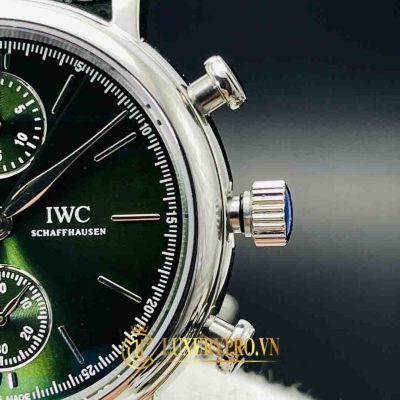 Đồng Hồ Nam IWC Portofino Chronograph IW391405 Green dong ho iwc nam day da 8