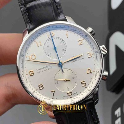 Đồng Hồ Nam IWC Portugeiser Chronograph IW371605 White Dial dong ho iwc nam nhai 6