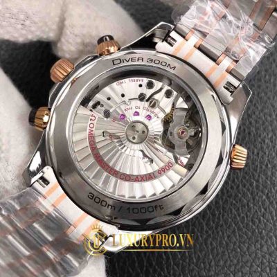 Đồng Hồ Nam Omega Seamaster Black Demi Gold 210.20.44.51.01.001 dong ho omega nhai 9