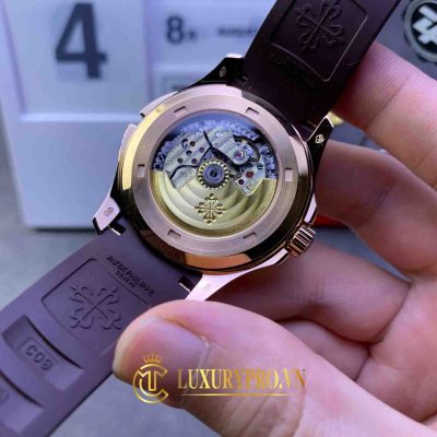 Đồng Hồ Nam Patek Philippe Aquanaut Brown Rpse Gold 5164R-001 dong ho patek philippe fake 1 5