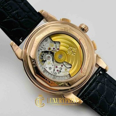 Đồng Hồ Nam Patek Philippe Grand Complications Black Dial Rose Gold dong ho patek philippe fake gia re 4