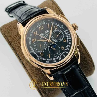 Đồng Hồ Nam Patek Philippe Grand Complications Black Dial Rose Gold dong ho patek philippe fake gia re 7