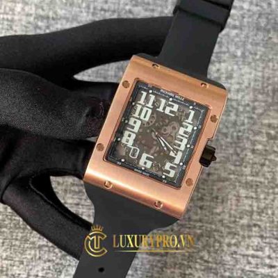 Đồng Hồ Nam Richard Mille RM016 Square Rose Gold dong ho richard mille fake gia re 4