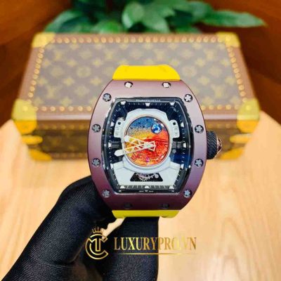 Đồng Hồ Nam Richard Mille RM 52-05 Manual Winding Yellow dong ho richard mille fake loai 1 gia 2