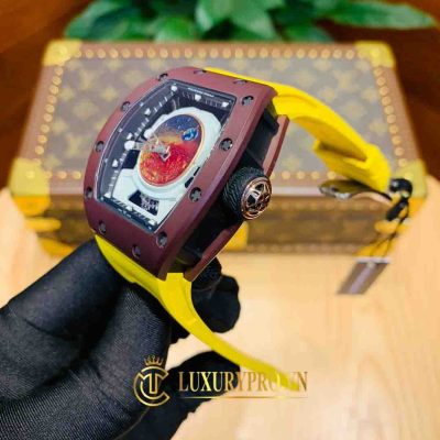 Đồng Hồ Nam Richard Mille RM 52-05 Manual Winding Yellow dong ho richard mille fake loai 1 gia 4