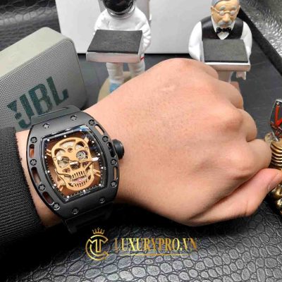 Đồng Hồ Nam Richard Mille RM52-01 Ceramic Skull Gold dong ho richard mille gia re 13