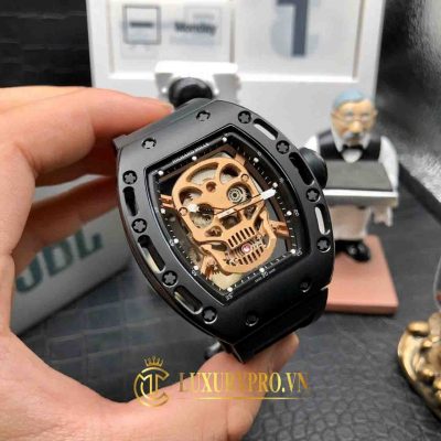 Đồng Hồ Nam Richard Mille RM52-01 Ceramic Skull Gold dong ho richard mille gia re 9