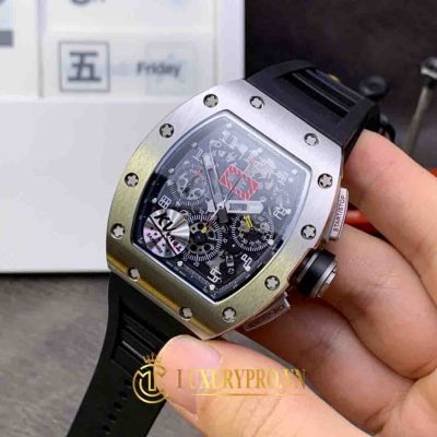 Đồng Hồ Nam Richard Mille RM011 Chronograph 44mm Titanium dong ho richard mille nam gia re 3