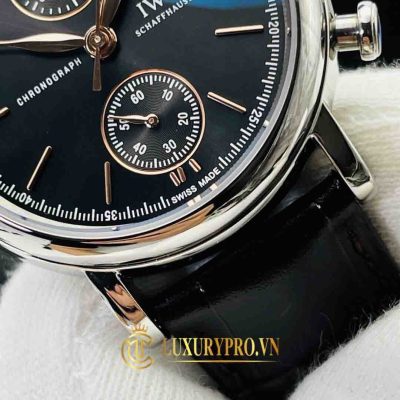 Đồng Hồ Nam IWC Portugieser IW371609 Chronograph Black 41mm gia dong ho iwc 7
