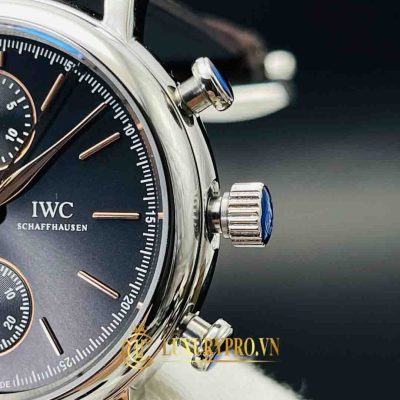 Đồng Hồ Nam IWC Portugieser IW371609 Chronograph Black 41mm gia dong ho iwc 8