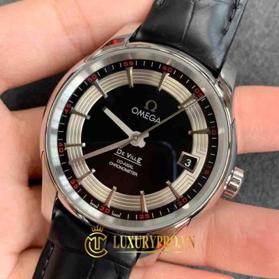 Đồng Hồ Nam Omega De Ville Black Dial Hour Vision 431.33.41.21.01.001 gia dong ho omega nam 3
