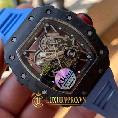 Đồng Hồ Nam Richard Mille RM35-02 Carbon Rubber Blue Navy gia dong ho richard mille 2