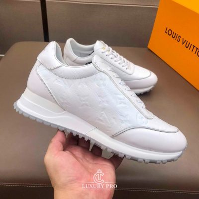 Giày Thể Thao Nam Louis Vuitton Trắng Logo Vàng giay nam louis vuitton 8