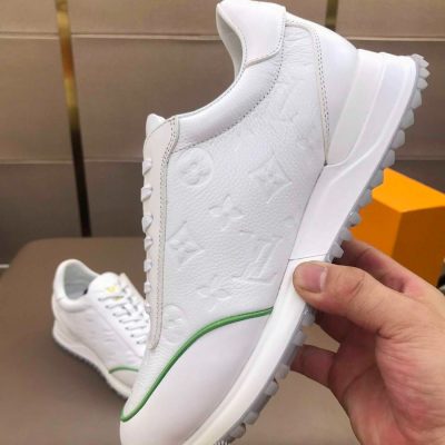 Giày Nam LV Trắng Logo Vàng replica 1:1 Chính Hãng giay nam louis vuitton chinh hang 5