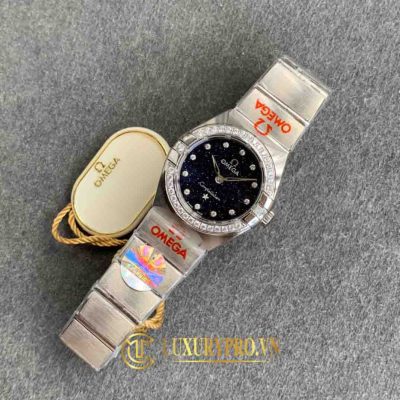 Đồng Hồ Nữ Omega Constellation 27mm Galaxy Dial Diamond mua dong ho omega fake 9