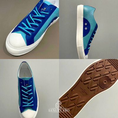 Giày Louis Vuitton nam Tattoo Sneaker Xanh giá tốt giay louis vuitton nam 2 1