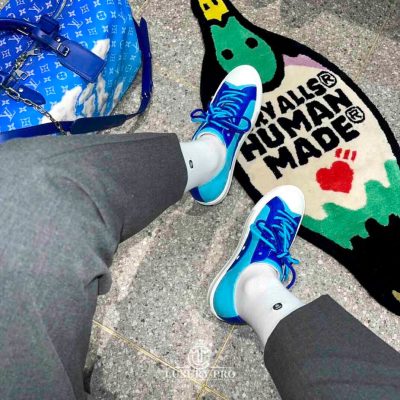 Giày Louis Vuitton nam Tattoo Sneaker Xanh giá tốt giay louis vuitton nam 3 1