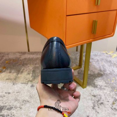 Giày Loafer Salvatore Ferragamo Vân Da Gancini Kim Loại giay ferragamo 8 3