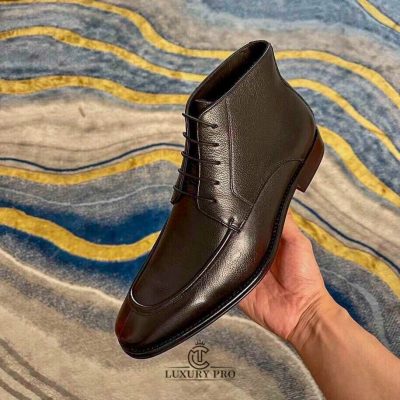 Giày Hermes Chelsea Boot Nam Vân Da Buộc Dây giay hermes 7 2