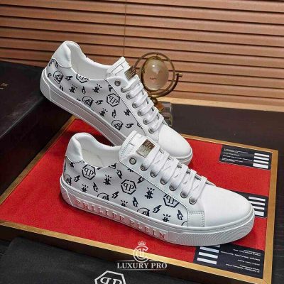 Giày Nam Cao Cấp Philipp Plein Trắng Cổ Thấp Giá Tốt giay nam cao cap 1 3