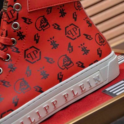 Giày Nam Philipp Plein Cổ Cao Màu Đỏ Giá Tốt giay nam cao cap 2 1