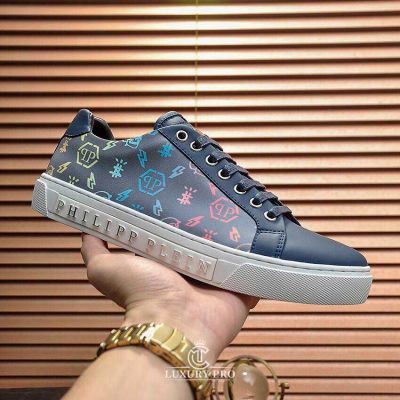 Giày Nam Philipp Plein Xanh Navy Dáng Thể Thao giay nam cao cap 5 2