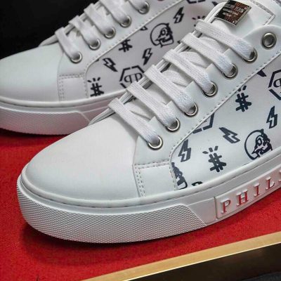 Giày Nam Cao Cấp Philipp Plein Trắng Cổ Thấp Giá Tốt giay nam cao cap 5 3