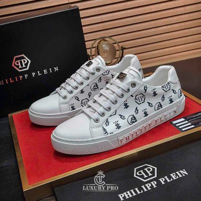Giày Nam Cao Cấp Philipp Plein Trắng Cổ Thấp Giá Tốt giay nam cao cap 7 3