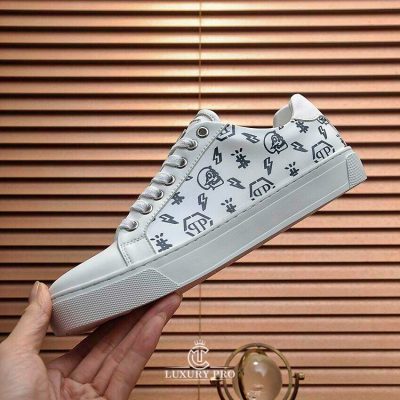 Giày Nam Cao Cấp Philipp Plein Trắng Cổ Thấp Giá Tốt giay nam cao cap 8 3