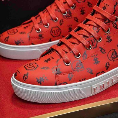 Giày Nam Philipp Plein Cổ Cao Màu Đỏ Giá Tốt giay nam cao cap 9 1