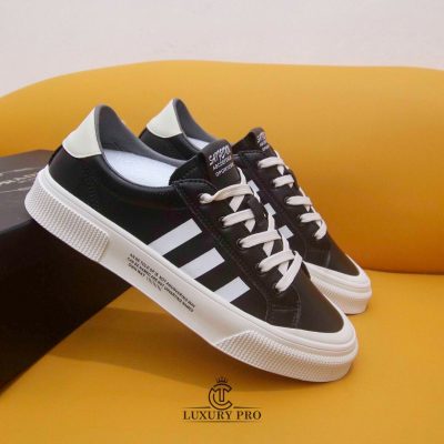 Giày Prada Nam Đen Sọc Trắng Rep 1:1 Chính Hãng giay prada chinh hang 1 1