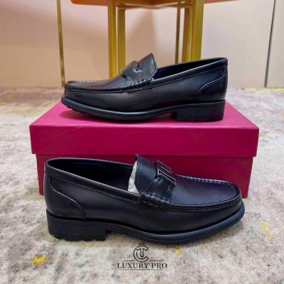 Giày Loafer Salvatore Ferragamo Da Trơn Mặt Kim Loại In Tên giay salvatore ferragamo fake 1 1 2