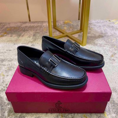 Giày Loafer Salvatore Ferragamo Da Trơn Mặt Kim Loại In Tên giay salvatore ferragamo fake 1 3 2