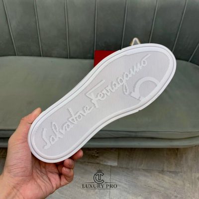Giày Salvatore Ferragamo Gancini Sneaker Phối Màu Xanh Nâu giay salvatore ferragamo nam 6