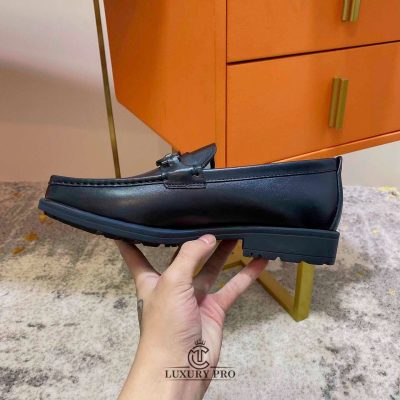 Giày Loafer Salvatore Ferragamo Da Trơn Gancini Kim Loại giay salvatore ferragamo nam 7 2