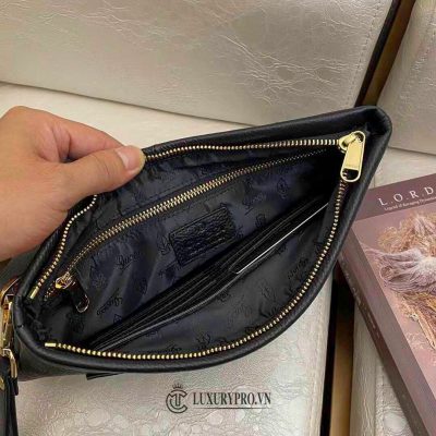 Clutch Gucci nam vân da chữ vàng cao cấp vi gucci nam authentic 1