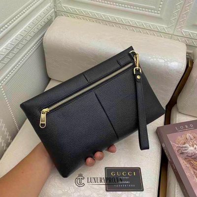 Clutch Gucci nam vân da chữ vàng cao cấp vi gucci nam authentic 7