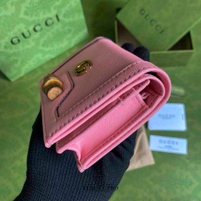 Ví Gucci nữ Diana Card Case Wallet màu hồng vi gucci nu hang hieu 1 2