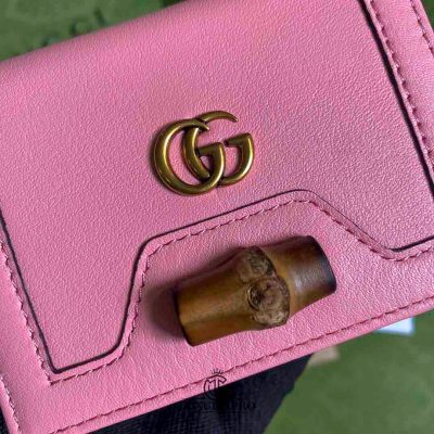 Ví Gucci nữ Diana Card Case Wallet màu hồng vi gucci nu hang hieu 2 2