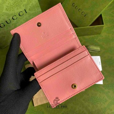 Ví Gucci nữ Diana Card Case Wallet màu hồng vi gucci nu hang hieu 3 2