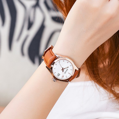Nữ đeo đồng hồ tay nào? Những mẫu đồng hồ tay nữ mới nhất hiện nay Hình ảnh Đồng hồ nữ Guou ĐHĐ22804