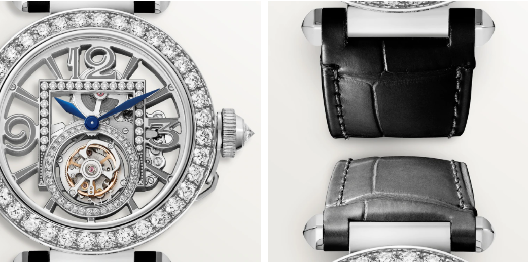 Thiết kế đẹp mắt của một mẫu đồng hồ Cartier đính đá (Nguồn: Cartier)