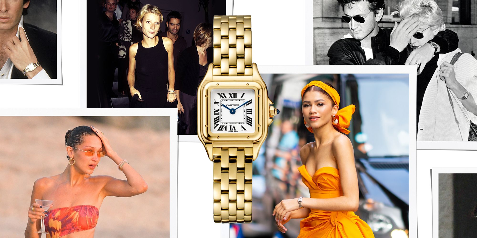 Đồng hồ Cartier kết hợp nhiều loại trang phục (Nguồn: internet)
