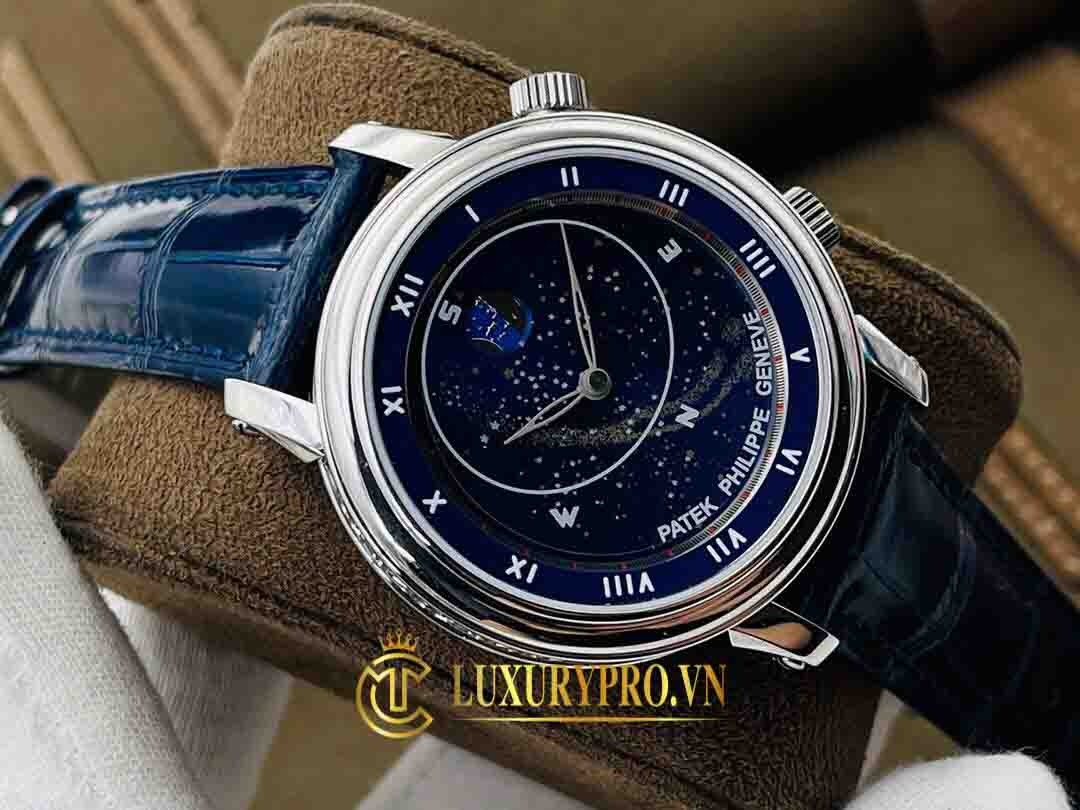 Hình ảnh chụp mẫu thật đồng hồ Patek Philippe Grand Complications Sky Moon 6102P-001