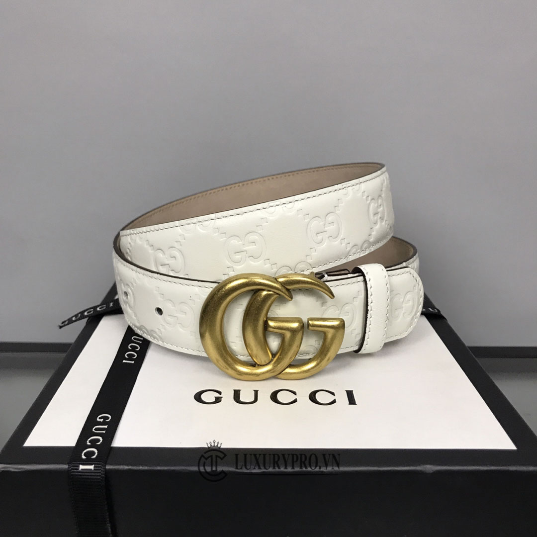 Bấm ngay Thắt lưng Gucci màu trắng hàng hiệu Luxury