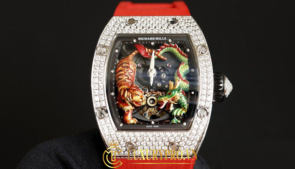Đồng hồ Richard Mille Super Fake RM051-01 Full Diamond