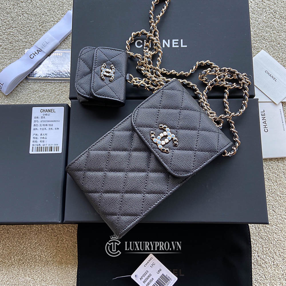 Túi Đeo Chéo Chanel Caviar Woc Classic Wallet On Chain Black Shoulder Bag  Màu Đen  CanMes